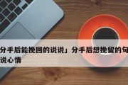 用感动来挽回爱情（用真挚的心，换回美好的未来）